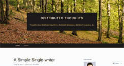 Desktop Screenshot of distributedthoughts.com